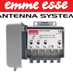 Amplificatore da palo EMME ESSE con filtro 5G integrato a 4 ingressi guadagno 20dB